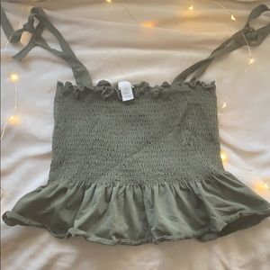 Stretchy Ribbed Tie-Strap Tank